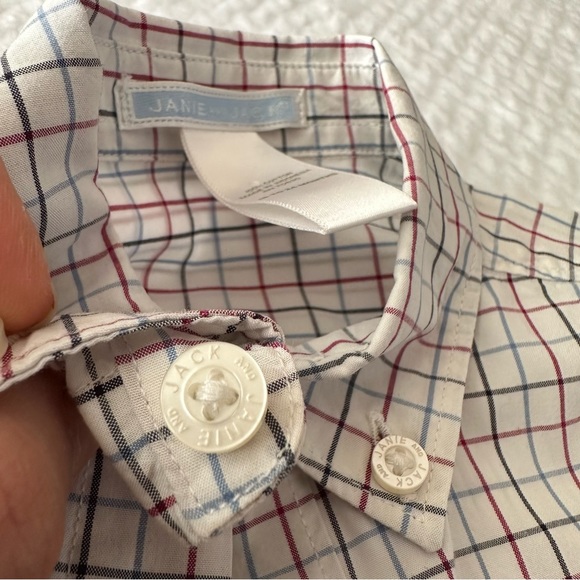Janie and Jack Plaid Button Down shirt size 18-24 months - Picture 6 of 7